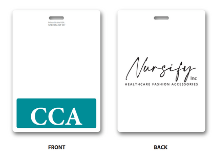 Oversized CCA Horizontal Badge Buddy in Teal