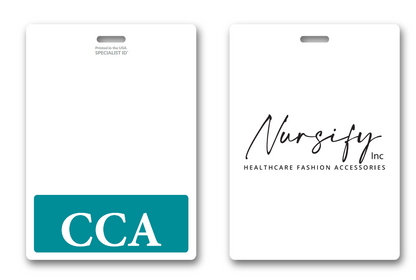 Oversized CCA Horizontal Badge Buddy in Teal
