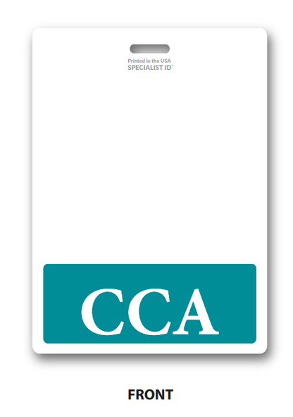 Oversized CCA Horizontal Badge Buddy in Teal