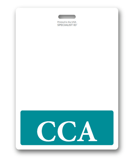 Oversized CCA Horizontal Badge Buddy in Teal