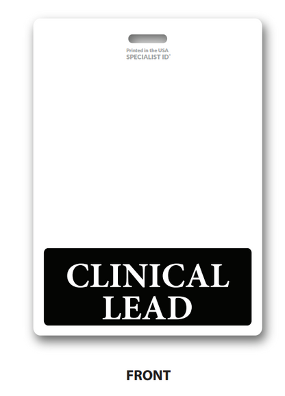 Clinical Lead Badge Buddy