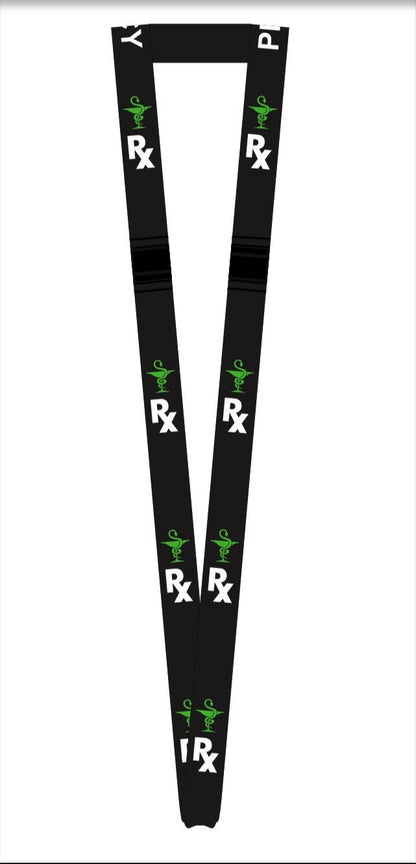 Pharmacy Double-Breakaway Lanyard – Green