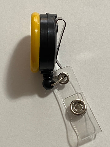 Smiley Face Retractable Badge Reel