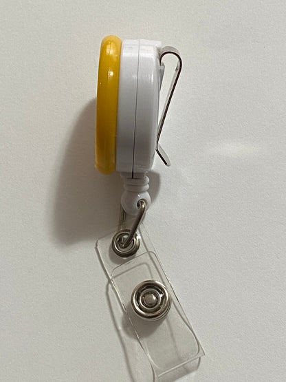 Smiley Face Retractable Badge Reel
