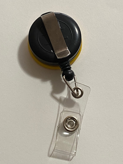 Smiley Face Retractable Badge Reel