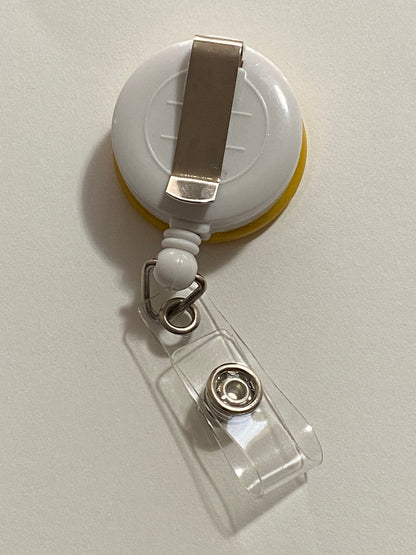 Smiley Face Retractable Badge Reel