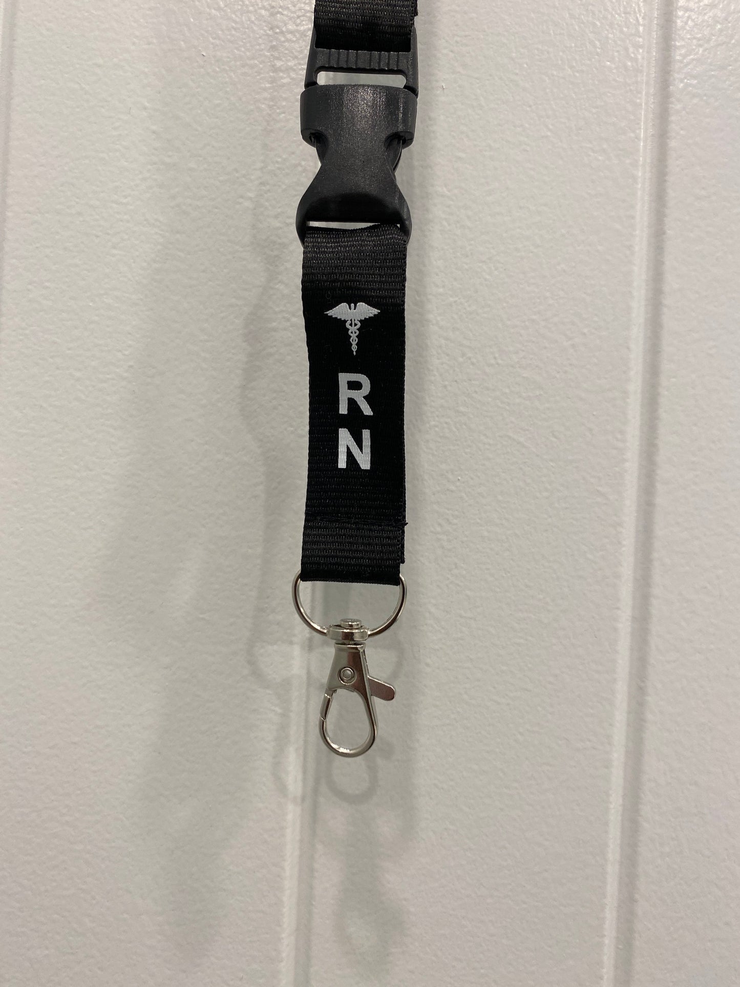 LONG RN LANYARD Badge holder/key holder, 1 breakaway, Nurse gift