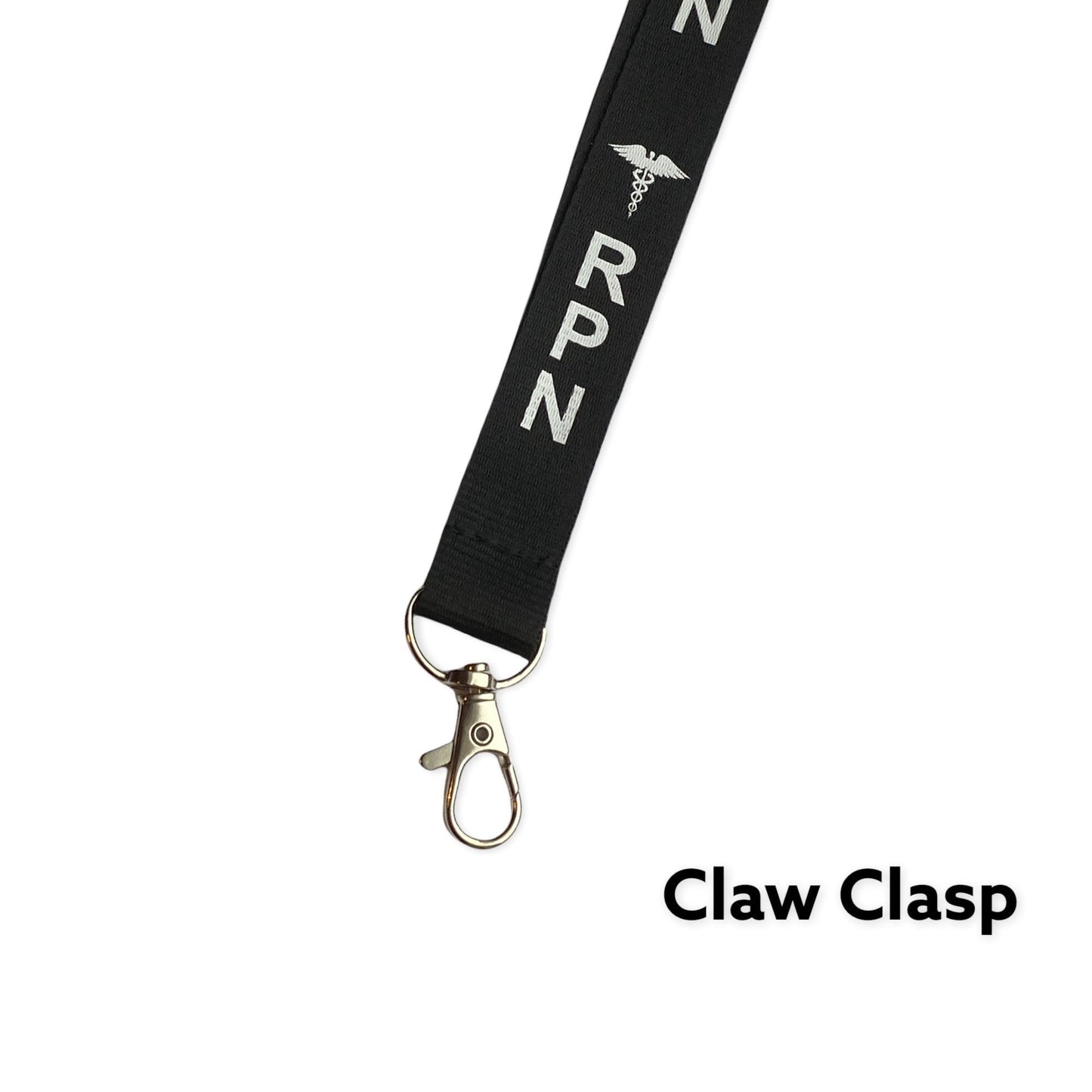 BLACK RPN LANYARD, Badge holder/key holder with 2 breakaways, Nurse Gift, Registered Practical Nurse, Registered Psychiatric Nurse