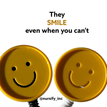 Smiley Face Retractable Badge Reel