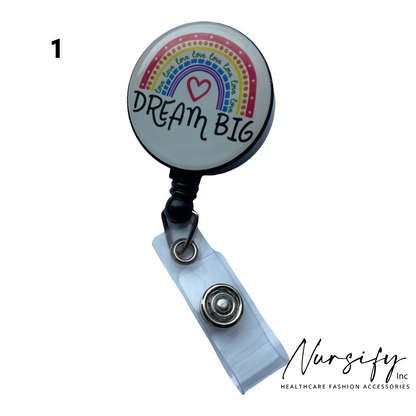Positive Message Nurse Badge Reels