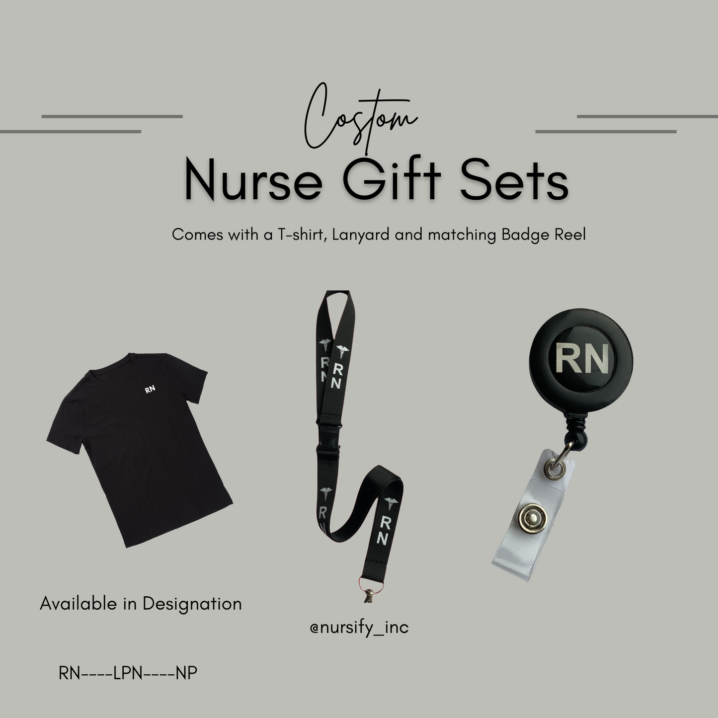 RN GIFT SET, 3 Piece Nurse Gift, graduation Gift for Registered Nurse