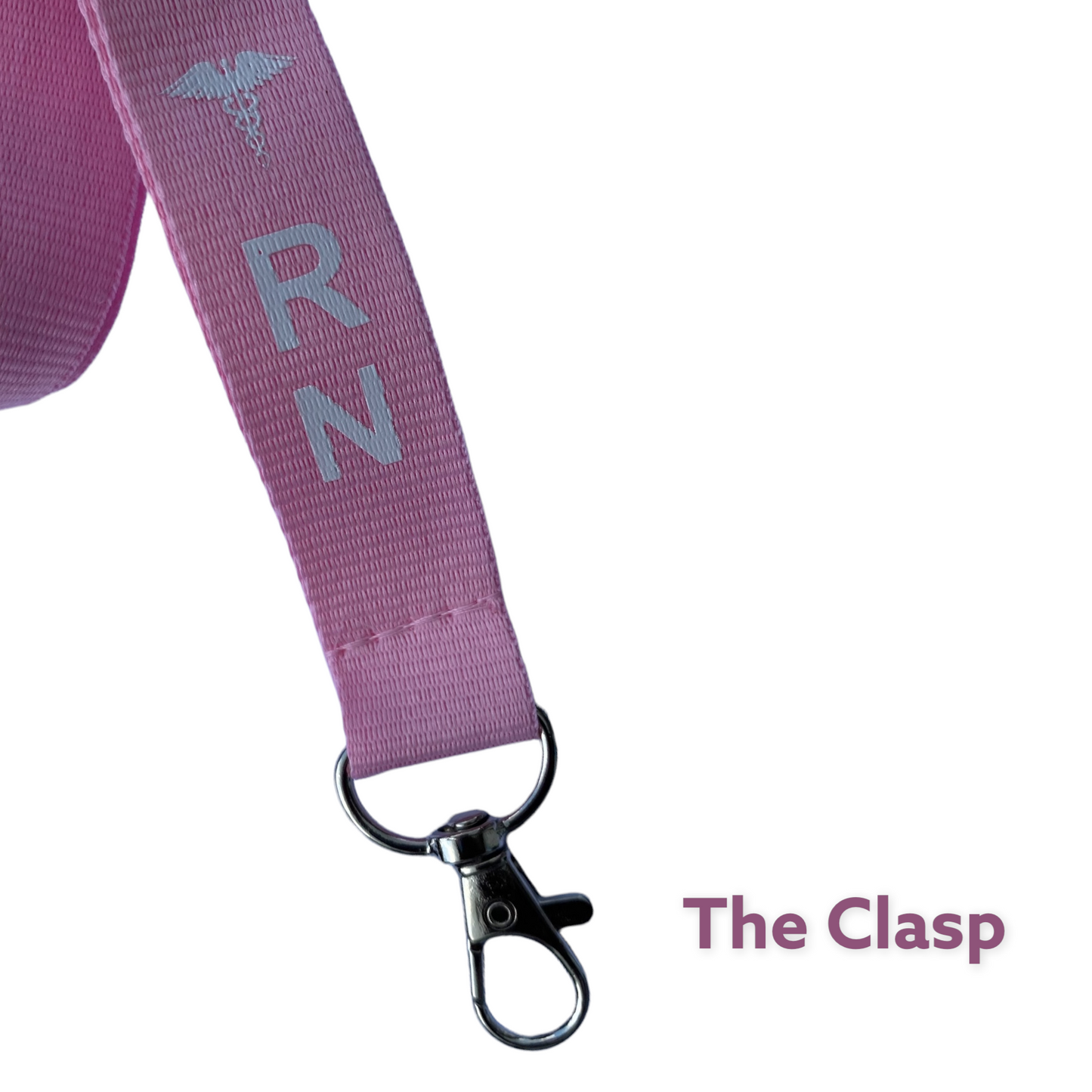 RN LANYARD PINK, Nurse Badge holder/key holder with 2 breakaway, RN Nurse Gift, Graduating Nurse Gift
