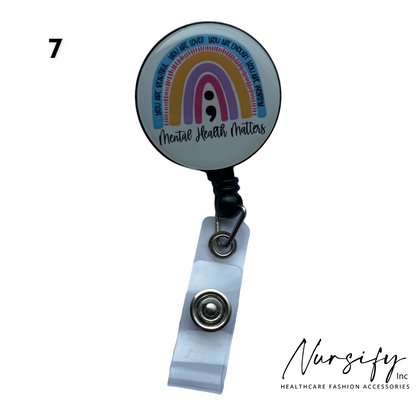 Positive Message Nurse Badge Reels